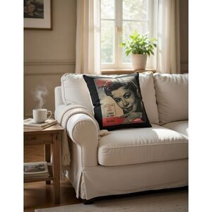 Mitzi Gaynor Picture Show Nostalgic Throw Vintage Look Pillow-18" x 16" TV